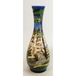 Moorcroft large vase Gol Mountains pattern: Signed limited edition 58/100 Measures 40cm x 19cm. With