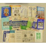 A interesting collection of vintage football programmes: From the 1950s including Fa Cup Final Ties.