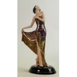 Coalport large limited edition figure The Flapper: Boxed with cert.