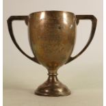 Silver two handled trophy presented at the Richmond Royal Horse Show 1934: For best Anglo-Arab