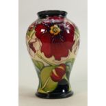 Moorcroft Rose of the Forest decorated vase: Height 16cm, limited edition 2005.
