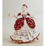 Large Coalport limited edition figure Time: Height 29cm, boxed with cert.