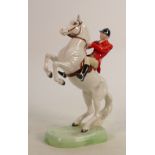 Beswick huntsman on rearing painted white horse 868: