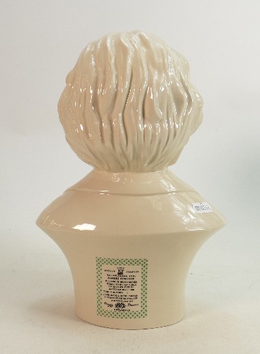 Large Kevin Francis Creamware bust of Albert Einstein: Limited edition, with certificate, - Image 3 of 4