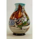 Moorcroft Memories of the Sea Side vase: Limited edition, height 19cm.