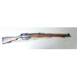 S.M.L.E Enfield bolt action rifle dated 1918: With reference numbers & sling, recent deactivation
