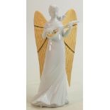 Lladro boxed Angel Christmas tree topper: Height 22cm.