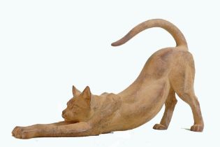 Border Fine Arts Cubist Collection figure Stone Stretched Cat: Boxed.
