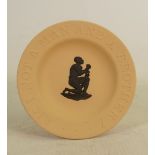 Wedgwood black on cane William Wilberforce & The Abolition of Slavery boxed pin tray: