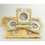 Royal Doulton boxed Brambly Hedge plates to include: Wedding Plate, Birthday Plate, The Picnic,