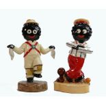 Carltonware large limited edition Golly figures to include Morris Dancer & Sailor: Height 23cm. (2)