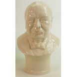 Large Kevin Francis Creamware bust of Winston Churchill: Limited edition, height 30cm.