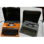 Silver Reed 100 vintage typewriter: together with a Empire Aristocrat typewriter