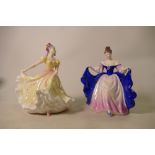 Royal Doulton Lady Figures: Sara HN3308 & Ninette HN2379(2)