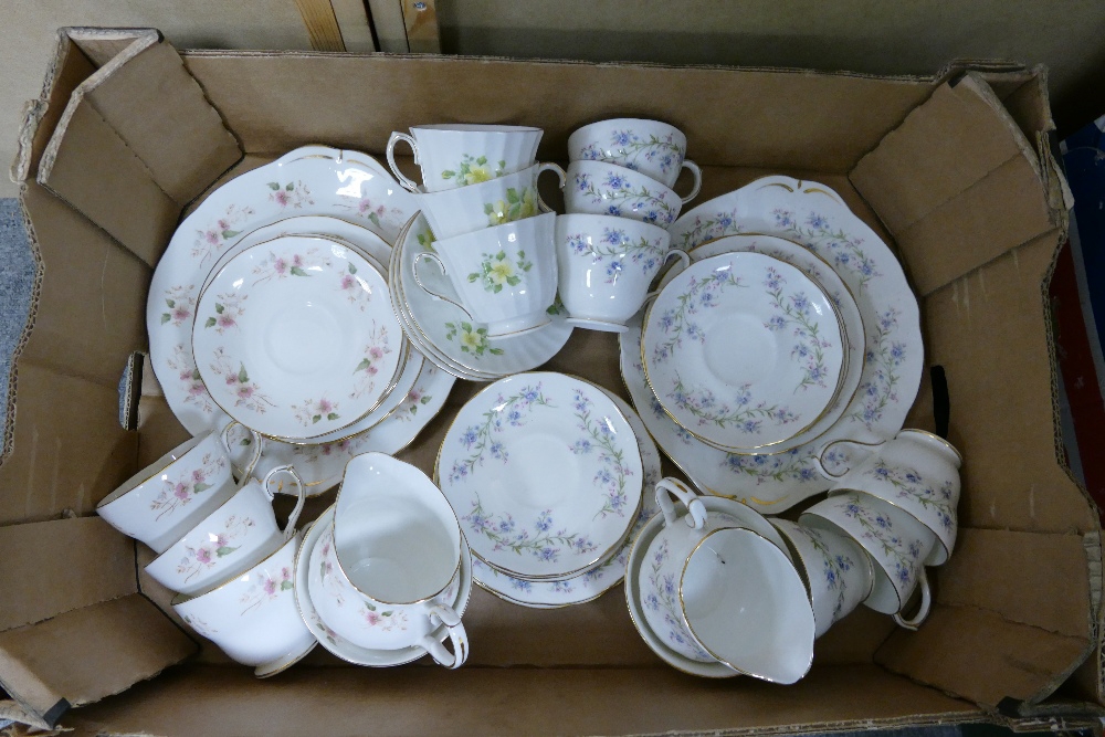 A collection of Floral Duchess China Tea Ware: three part sets