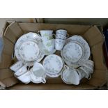 A collection of Floral Duchess China Tea Ware: three part sets