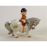 Beswick Thelwell Pony : Learner pony on grey