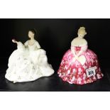 Royal Doulton figurines: Victoria HN2471 together with My Love HN2339 (2).