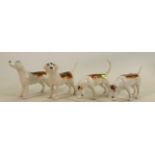 Beswick Group of Fox Hounds(4)