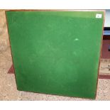 Four felt top collapsible card tables: 75.5cm x 75.5cm approx (4).