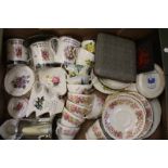 A mixed collection of items to include: Duchess Floral Decorated tea ware, Round Table Pewter
