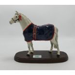 Beswick White Champion Welsh Mountain Pony: A247 BCC club piece 2000