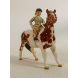 Beswick girl on skewbald pony 1499: