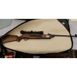 HATSAN Edgar Brothers MOD.60 S .22 air rifle: with scope & soft carry case.