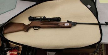 HATSAN Edgar Brothers MOD.60 S .22 air rifle: with scope & soft carry case.