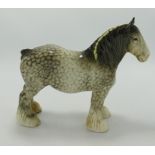 Beswick Rocking Horse Grey 818 Shire Horse: