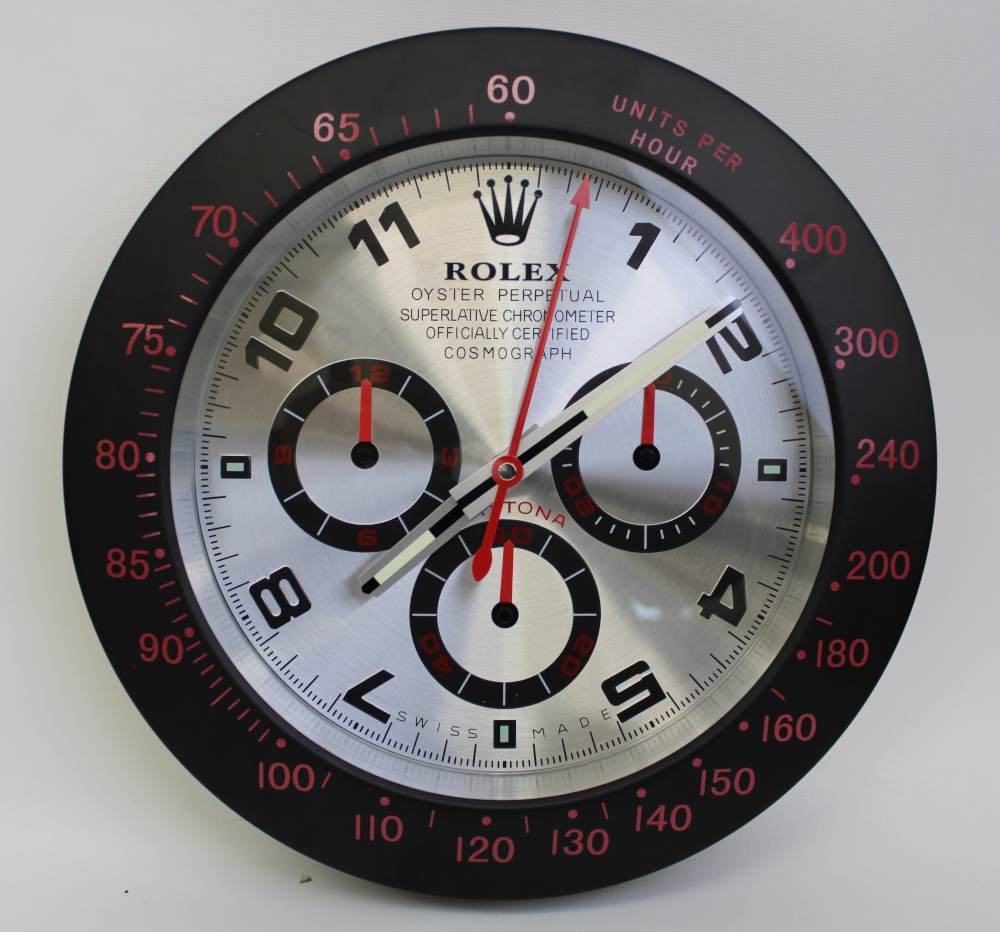 Rolex Dealer Display Wall Clock.