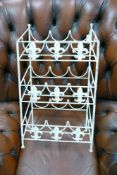 Wrought Iron Effect Wine Stand: