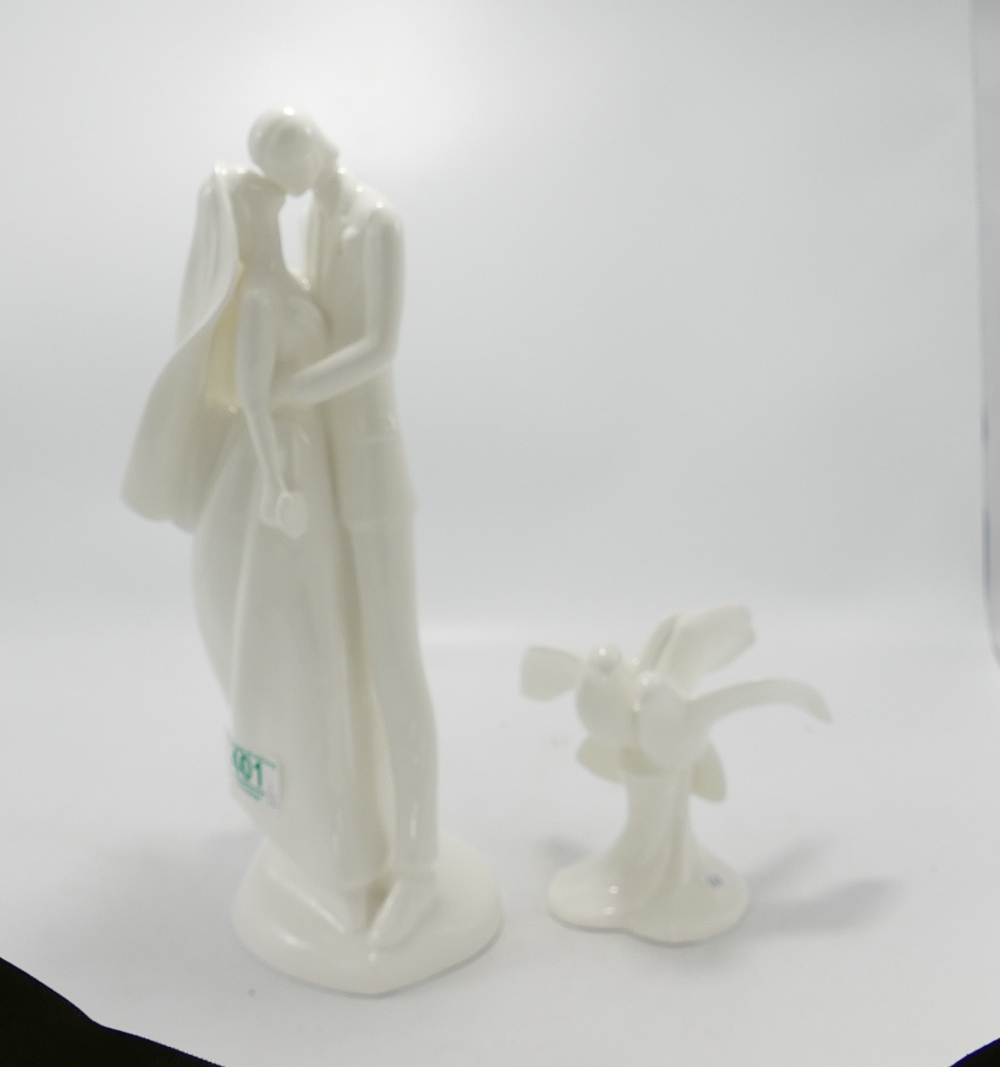 Royal Doulton figurine Wedding Day: Hn2748 together with Always and Forever Hn2560