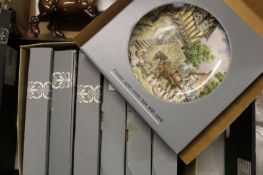 A collection of Wedgwood Farm Yard Theme Wall Plates: