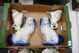 A mixed collection of items to include: Staffordshire & Beswick Dogs Figures