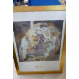 Large Gustav Klimt Framed Print: