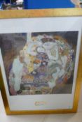Large Gustav Klimt Framed Print: