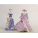 Coalport Ladies of Fashion figures: Barbara Ann & Bridget (2)