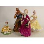 Royal Doulton Seconds Figures: Picnic, Ninette & Dreamweaver together with similar Francesca