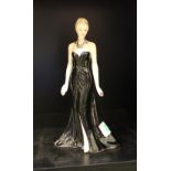 Coalport Limited Edition figure The Elizabeth Emanuel Black Gown: boxed with cert
