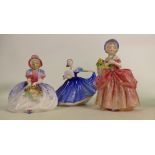 Royal Doulton Small Character Figures: Elaine, Monica & Cissie(3)