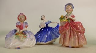 Royal Doulton Small Character Figures: Elaine, Monica & Cissie(3)