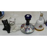 Pottery Advertising Spirit Decanters to include: Wade Pusser's Rum, Wade Bells Whisky & Black &