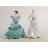 Coalport Ladies of Fashion figures: Honor & Pauline(2)