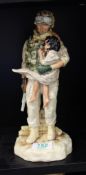 Peggy Davies Limited edition figure In The Arms of Hero: boxed with cert