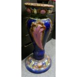 19th Century Majolica Jardiniere Base: