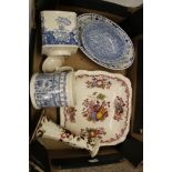 A quantity of Mason's ceramic items: various patterns including made for Crabtree's of London