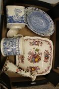 A quantity of Mason's ceramic items: various patterns including made for Crabtree's of London