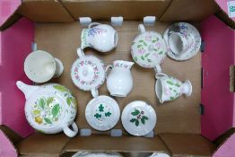 Wedgwood Stoke College of Art, student decorated tea ware etc :