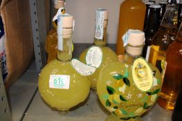 5 bottles of Lemoncello type liqueur: